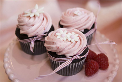 Pretty in pink cupcake