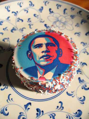 Obama cupcake