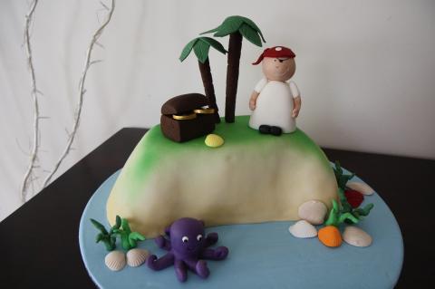 Island with Pirate Cake